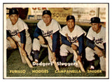 1957 Topps Baseball #400 Roy Campanella Duke Snider Gil Hodges EX-MT 522437