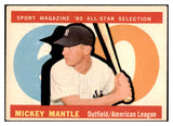 1960 Topps Baseball #563 Mickey Mantle A.S. Yankees VG-EX 522440