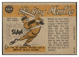 1960 Topps Baseball #563 Mickey Mantle A.S. Yankees VG-EX 522440