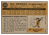 1960 Topps Baseball #295 Gil Hodges Dodgers EX-MT/NR-MT 522441