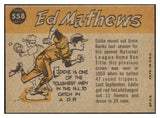 1960 Topps Baseball #558 Eddie Mathews A.S. Braves EX-MT/NR-MT 522442