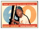 1960 Topps Baseball #566 Hank Aaron A.S. Braves EX-MT 522443