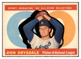 1960 Topps Baseball #570 Don Drysdale A.S. Dodgers EX-MT 522444