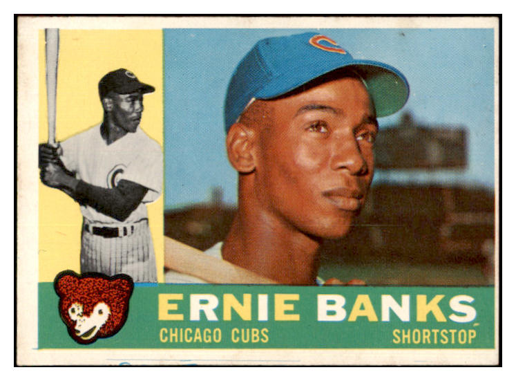 1960 Topps Baseball #010 Ernie Banks Cubs EX-MT 522446