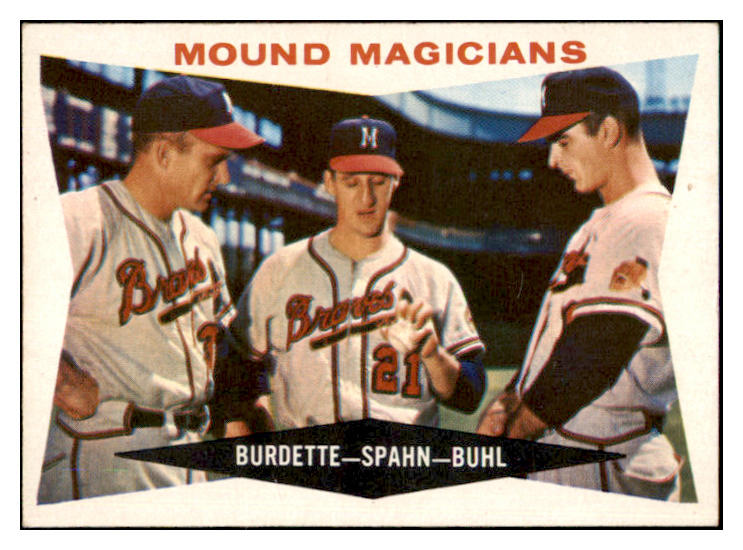 1960 Topps Baseball #230 Warren Spahn Lou Burdette EX-MT 522449