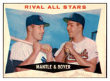 1960 Topps Baseball #160 Mickey Mantle Ken Boyer VG-EX 522456