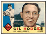 1960 Topps Baseball #295 Gil Hodges Dodgers EX 522461