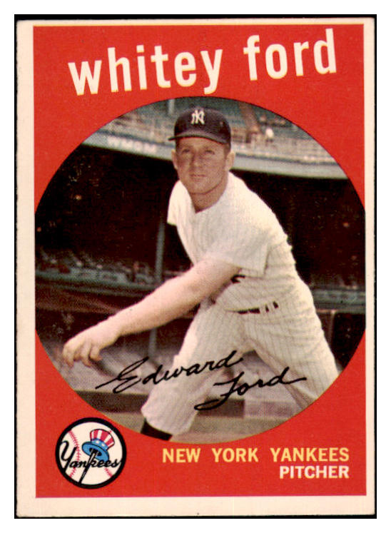 1959 Topps Baseball #430 Whitey Ford Yankees EX+/EX-MT 522466