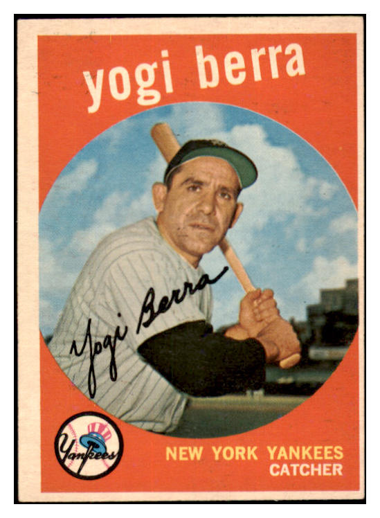 1959 Topps Baseball #180 Yogi Berra Yankees EX+/EX-MT 522467