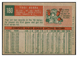 1959 Topps Baseball #180 Yogi Berra Yankees EX+/EX-MT 522467