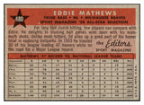 1958 Topps Baseball #480 Eddie Mathews A.S. Braves EX-MT 522468