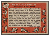 1958 Topps Baseball #436 Willie Mays Duke Snider EX+/EX-MT 522475