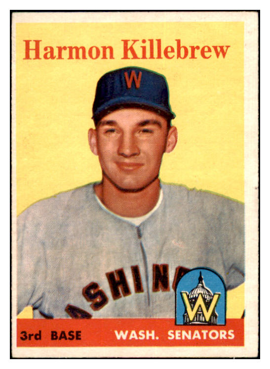 1958 Topps Baseball #288 Harmon Killebrew Senators EX+/EX-MT 522476