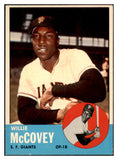 1963 Topps Baseball #490 Willie McCovey Giants EX-MT 522487