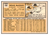 1963 Topps Baseball #490 Willie McCovey Giants EX-MT 522487