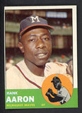 1963 Topps Baseball #390 Hank Aaron Braves EX-MT 522488