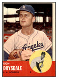 1963 Topps Baseball #360 Don Drysdale Dodgers EX-MT 522489