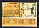 1963 Topps Baseball #252 Ron Santo Cubs EX-MT 522492