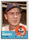 1963 Topps Baseball #245 Gil Hodges Mets EX-MT 522493