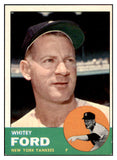 1963 Topps Baseball #446 Whitey Ford Yankees EX-MT 522495