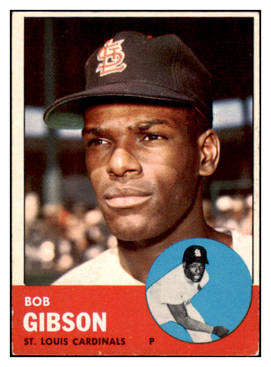 1963 Topps Baseball #415 Bob Gibson Cardinals EX-MT 522497