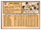 1963 Topps Baseball #400 Frank Robinson Reds EX-MT 522504