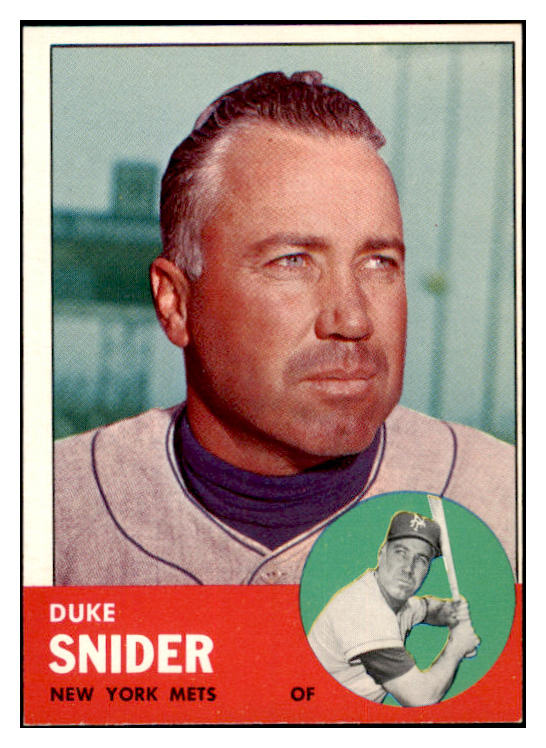 1963 Topps Baseball #550 Duke Snider Mets EX-MT 522512