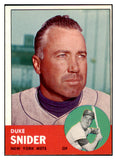 1963 Topps Baseball #550 Duke Snider Mets EX-MT 522512