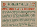 1959 Topps Baseball #464 Willie Mays IA Giants EX-MT 522530
