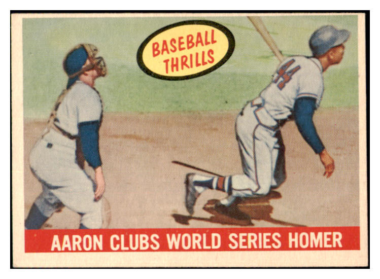 1959 Topps Baseball #467 Hank Aaron IA Braves EX-MT 522537