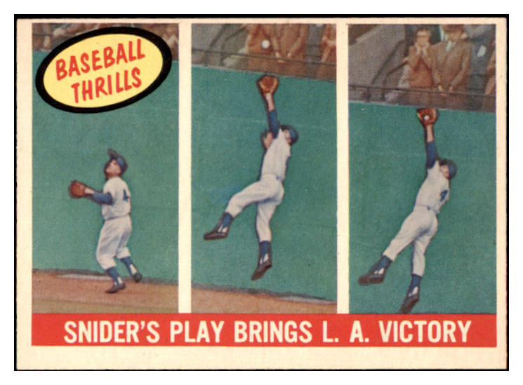 1959 Topps Baseball #468 Duke Snider IA Dodgers EX-MT 522538