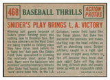 1959 Topps Baseball #468 Duke Snider IA Dodgers EX-MT 522538
