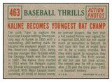 1959 Topps Baseball #463 Al Kaline IA Tigers EX-MT 522540