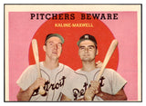 1959 Topps Baseball #034 Al Kaline Charlie Maxwell EX 522544