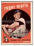 1959 Topps Baseball #202 Roger Maris A's EX 522546