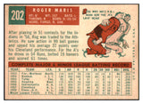 1959 Topps Baseball #202 Roger Maris A's EX 522546