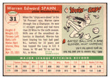 1955 Topps Baseball #031 Warren Spahn Braves VG-EX 522552