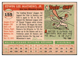 1955 Topps Baseball #155 Eddie Mathews Braves EX+/EX-MT 522556