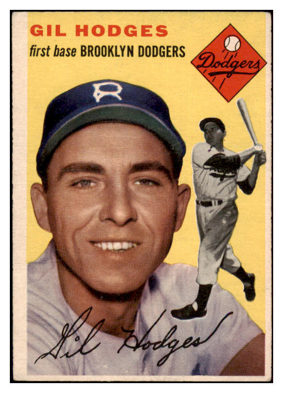 1954 Topps Baseball #102 Gil Hodges Dodgers VG-EX 522558