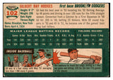 1954 Topps Baseball #102 Gil Hodges Dodgers VG-EX 522558