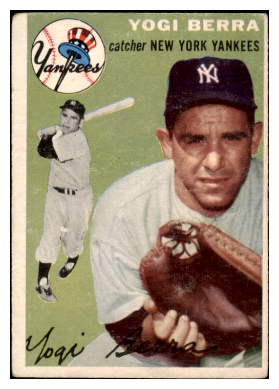 1954 Topps Baseball #050 Yogi Berra Yankees VG-EX 522559