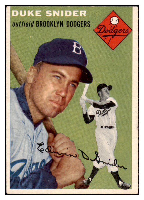 1954 Topps Baseball #032 Duke Snider Dodgers EX-MT 522566