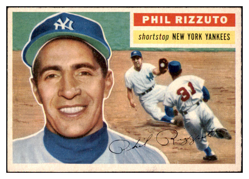 1956 Topps Baseball #113 Phil Rizzuto Yankees EX-MT Gray 522578