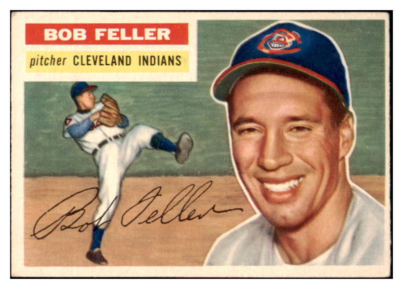 1956 Topps Baseball #200 Bob Feller Indians EX-MT 522579