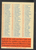 1956 Topps Baseball Checklist 2/4 EX-MT Unmarked 522597