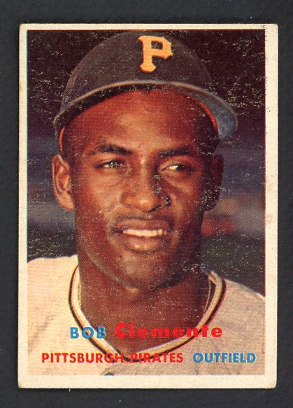 1957 Topps Baseball #076 Roberto Clemente Pirates VG-EX 522607