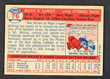 1957 Topps Baseball #076 Roberto Clemente Pirates VG-EX 522607