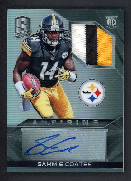 2015 Spectra #AJA-SC Sammie Coates Steelers 11/75 Jersey Signed 522611