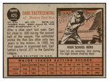 1962 Topps Baseball #425 Carl Yastrzemski Red Sox EX-MT 522614