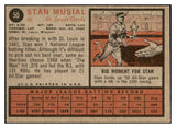 1962 Topps Baseball #050 Stan Musial Cardinals EX+/EX-MT 522630